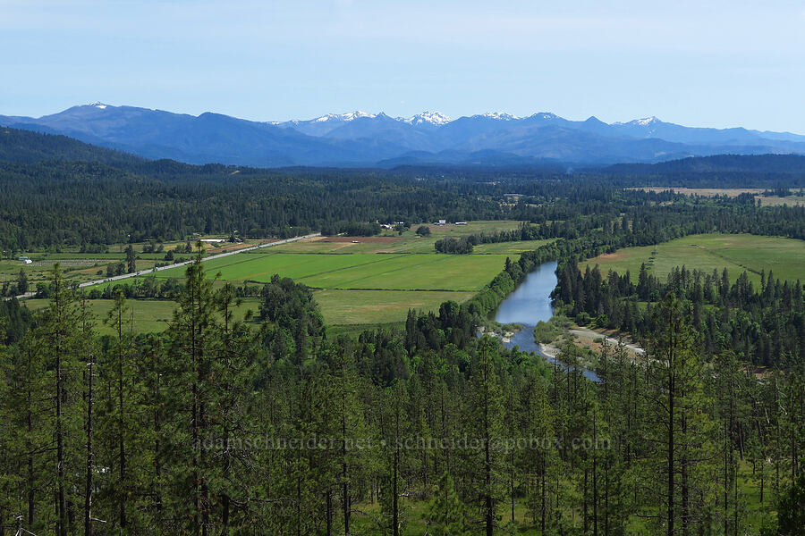 Illinois River & mountains in California [Eight Dollar Mountain, Josephine County, Oregon]