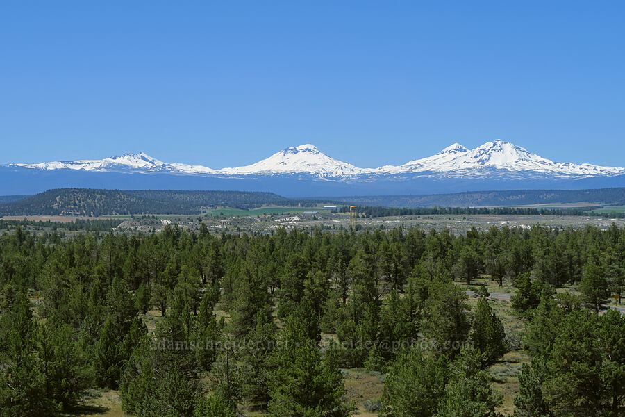 Broken Top & Three Sisters [Steamboat Rock, Deschutes County, Oregon]