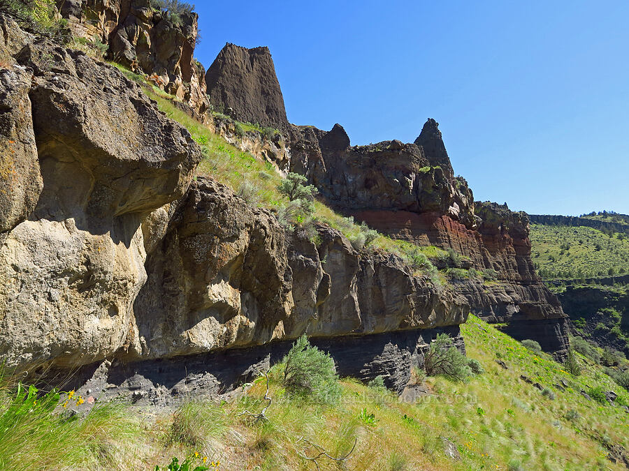 rock layers [Scout Camp Trail, Deschutes Canyon-Steelhead Falls WSA, Jefferson County, Oregon]