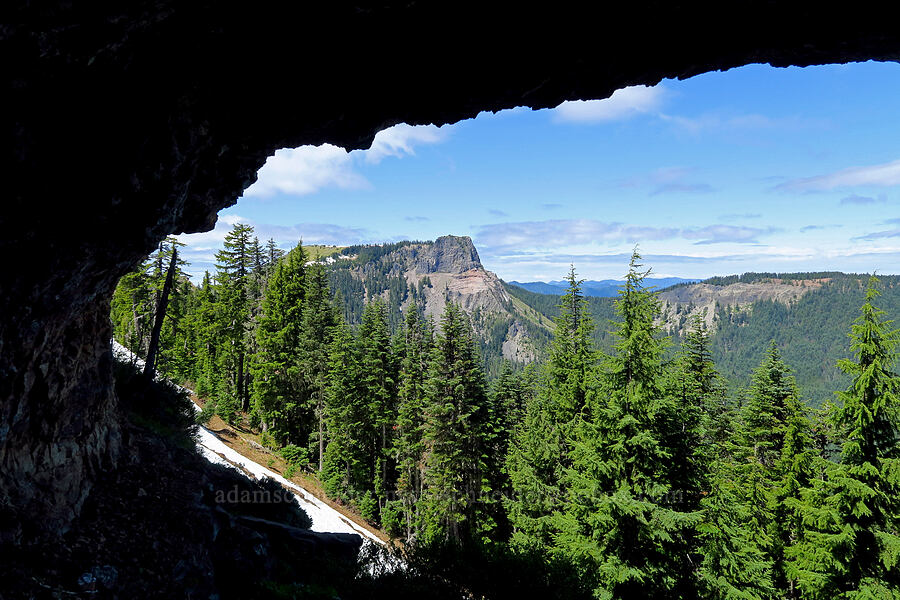 Coffin Mountain from a cave [Bachelor Mountain Trail, Willamette National Forest, Linn County, Oregon]