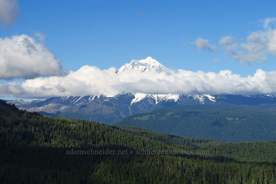 Mount Jefferson & clouds [Forest Road 1168, Willamette National Forest, Linn County, Oregon]