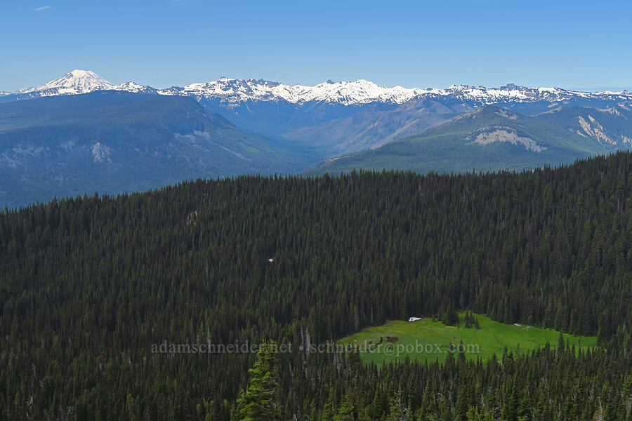 Mount Adams, Goat Rocks, & Fox Meadow [Ironstone Mountain, William O. Douglas Wilderness, Yakima County, Washington]