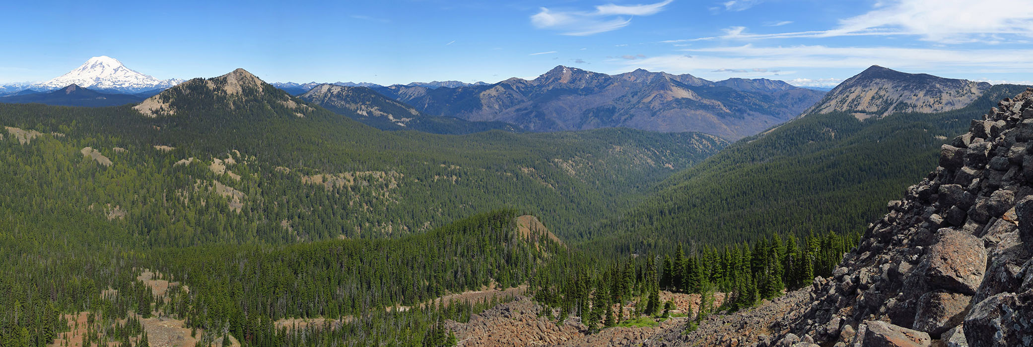 Ironstone Mountain summit panorama [Ironstone Mountain, William O. Douglas Wilderness, Yakima County, Washington]