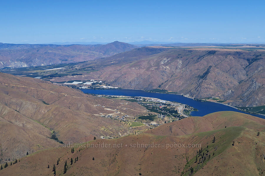 Columbia River & Entiat [Keystone Point, Okanogan-Wenatchee National Forest, Chelan County, Washington]