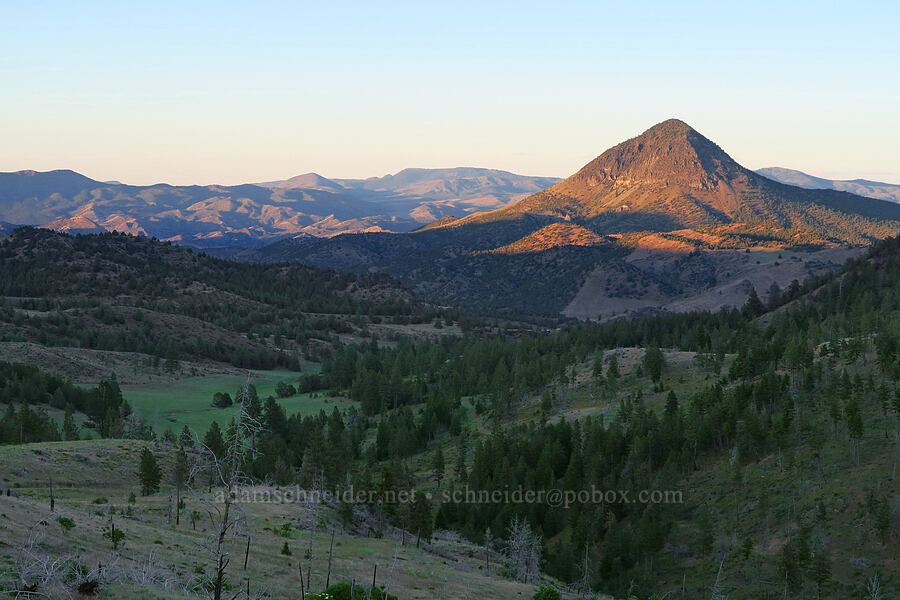 West Branch Bridge Creek & Black Butte [U.S. Highway 26, Wheeler County, Oregon]