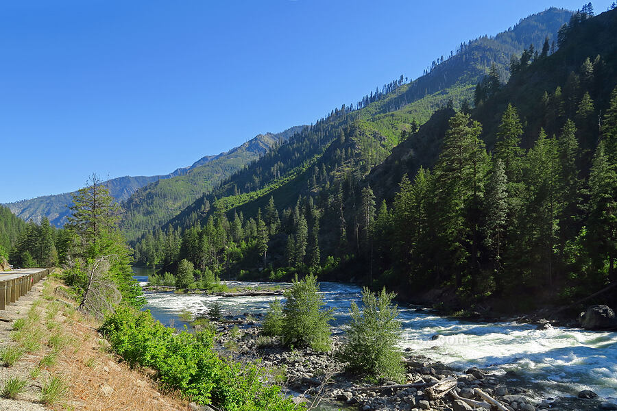 Wenatchee River in Tumwater Canyon [Highway 2, Okanogan-Wenatchee National Forest, Chelan County, Washington]