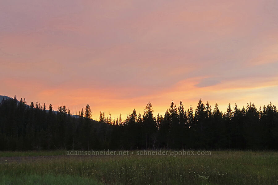 sunset clouds [Salt Creek Summit, Wallowa-Whitman National Forest, Wallowa County, Oregon]