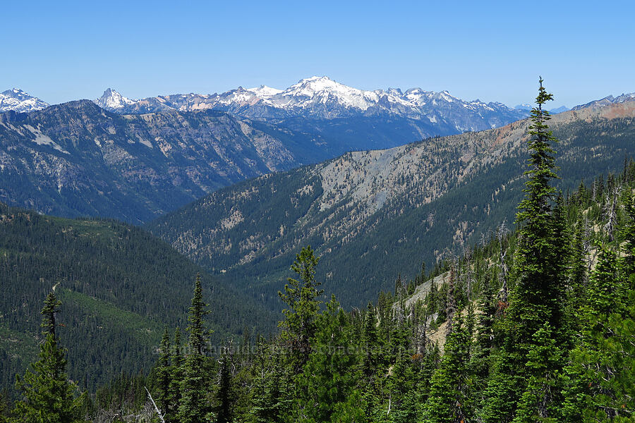 Fortune Creek Valley & Mount Daniel [Small Fortune Peak, Okanogan-Wenatchee National Forest, Kittitas County, Washington]