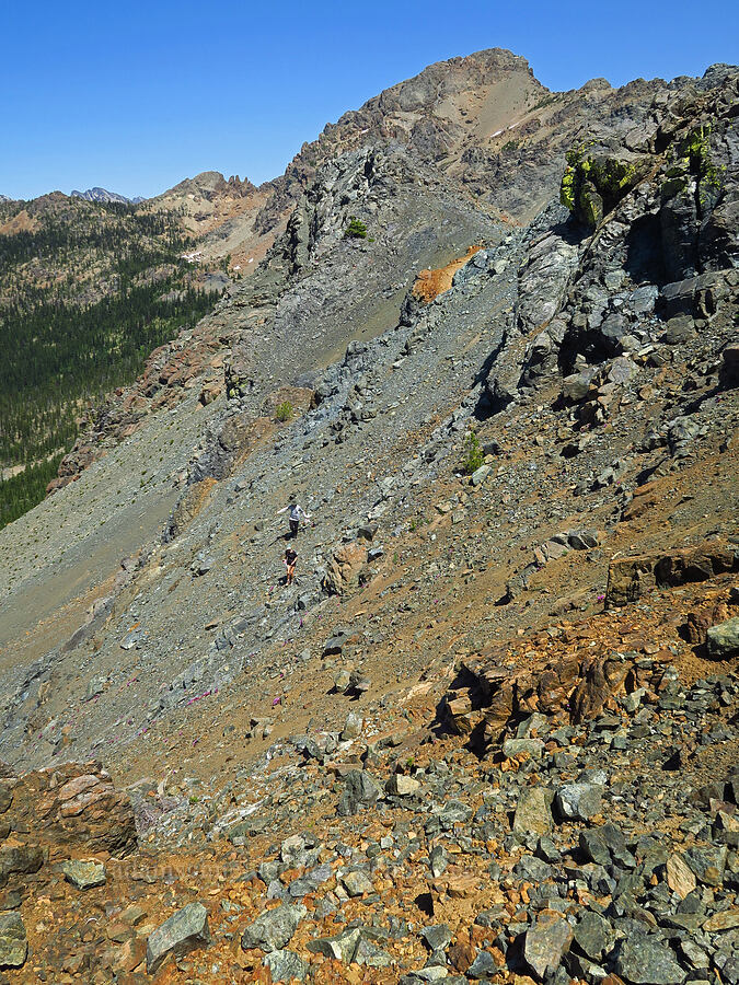 north face of Small Fortune Peak [Small Fortune Peak, Okanogan-Wenatchee National Forest, Kittitas County, Washington]