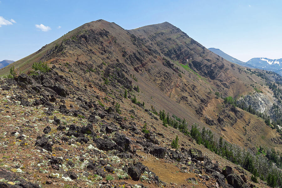 East Peak's summit ridge [East Peak Trail, Eagle Cap Wilderness, Wallowa County, Oregon]