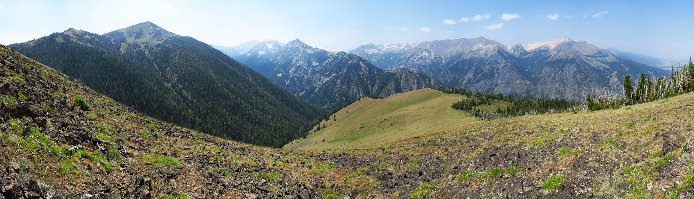 Wallowa Mountains panorama [Mount Howard, Wallowa-Whitman National Forest, Wallowa County, Oregon]