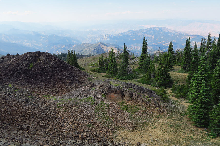 view to the north-northwest [Mission Peak Trail, Colockum Wildlife Area, Chelan County, Washington]