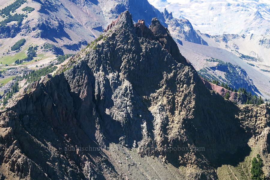 Devil's Horns [ridge southwest of Bear Creek Mountain, Goat Rocks Wilderness, Yakima County, Washington]