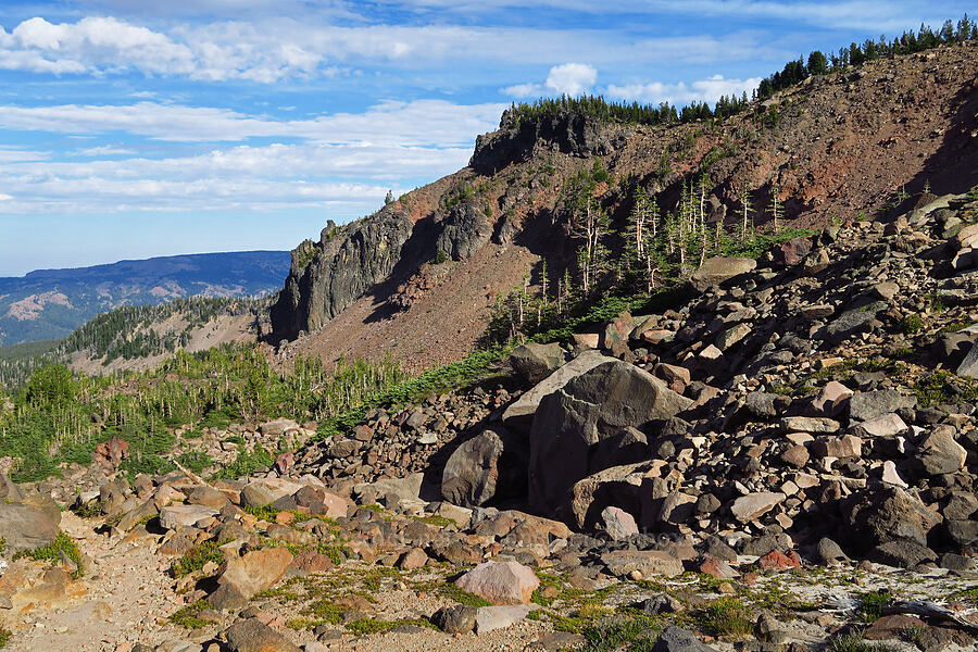 cliffs & rocks [Bear Creek Mountain Trail, Goat Rocks Wilderness, Yakima County, Washington]