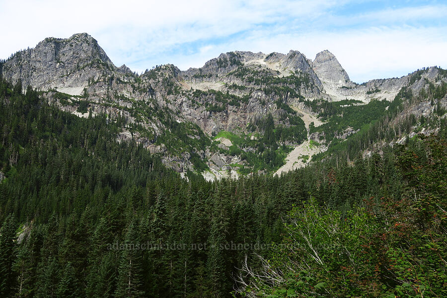 Bryant Peak & Chair Peak [Snow Lake Trail, Mt. Baker-Snoqualmie National Forest, King County, Washington]