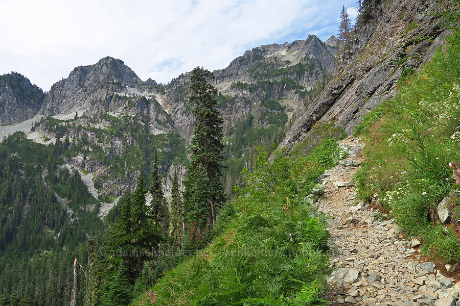 Hemlock Peak, Bryant Peak, & Chair Peak [Snow Lake Trail, Mt. Baker-Snoqualmie National Forest, King County, Washington]