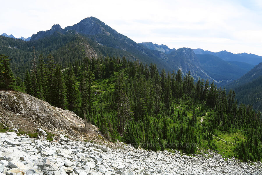 Snoqualmie Mountain & Snow Lake Divide [Snow Lake Divide, Alpine Lakes Wilderness, King County, Washington]