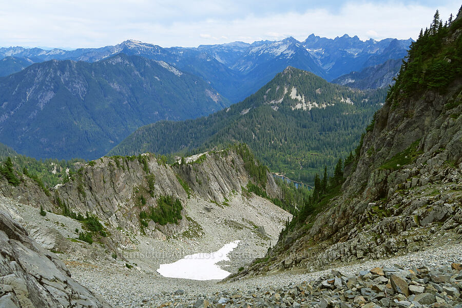 view to the northeast [below Chair Peak, Alpine Lakes Wilderness, King County, Washington]