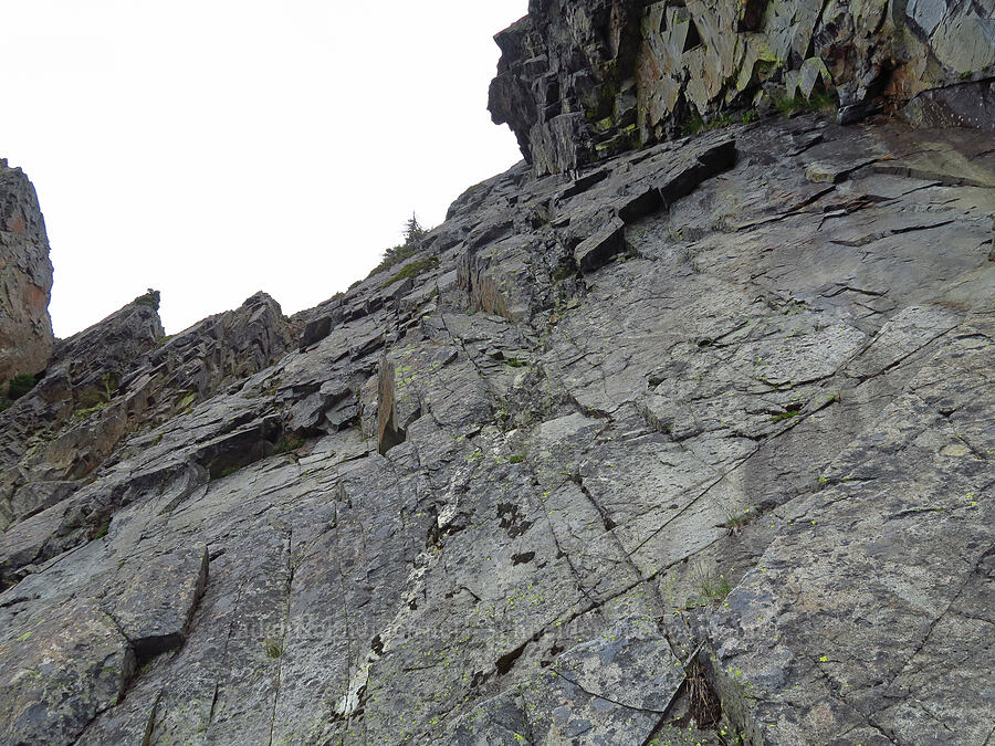 slabs [below Chair Peak, Alpine Lakes Wilderness, King County, Washington]