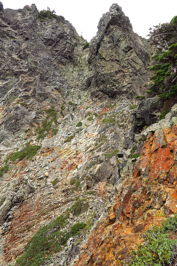 crux traverse & summit gully [Chair Peak, Alpine Lakes Wilderness, King County, Washington]