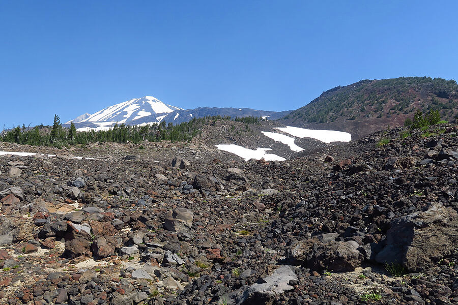 Mount Adams & South Butte [Suksdorf climbing route, Mt. Adams Wilderness, Yakima County, Washington]