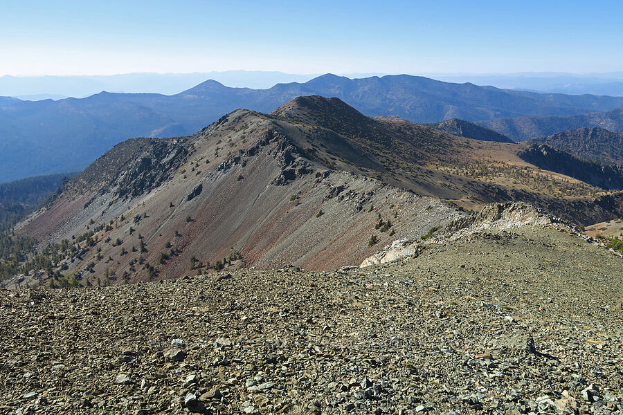 view to the northwest [summit of Mt. Eddy, Shasta-Trinity National Forest, Trinity County, California]