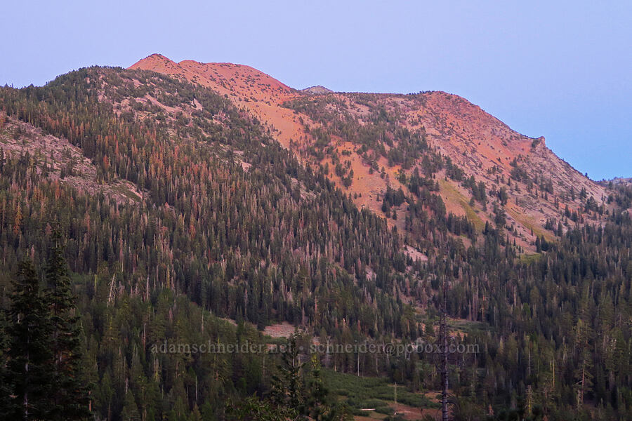 Mount Eddy at sunset [Forest Road 17, Shasta-Trinity National Forest, Trinity County, California]