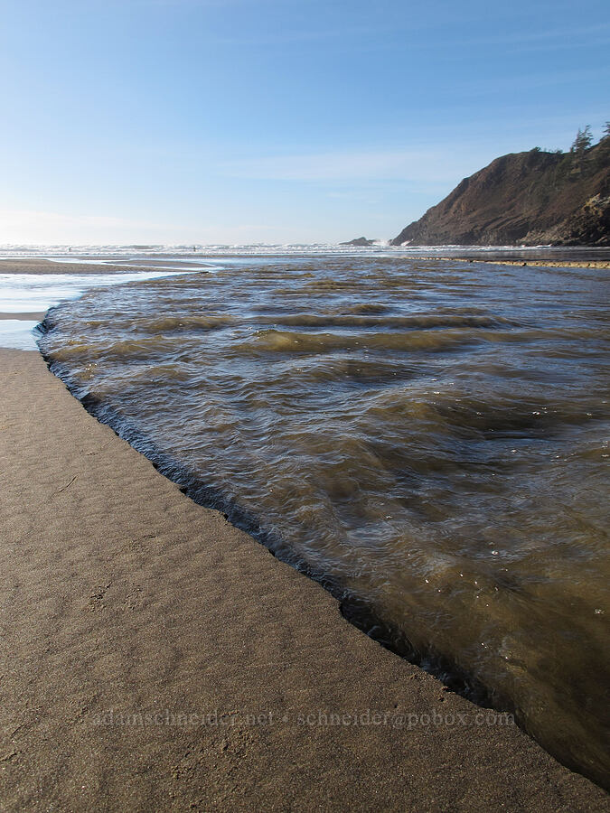 Canyon Creek's mouth [Indian Beach, Ecola State Park, Clatsop County, Oregon]