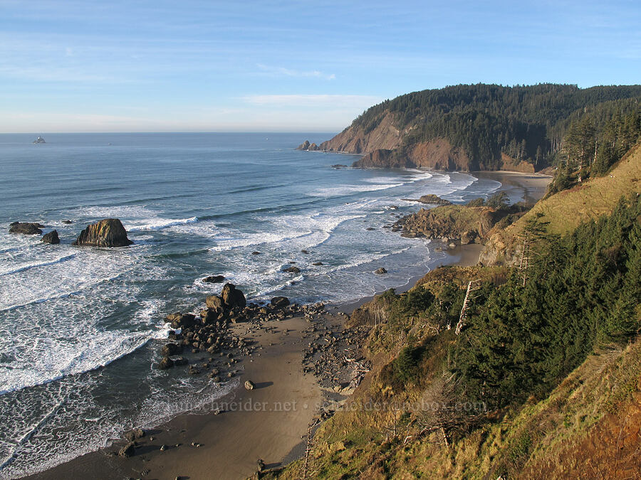 Bald Point & Indian Point [Indian Beach Trail, Ecola State Park, Clatsop County, Oregon]