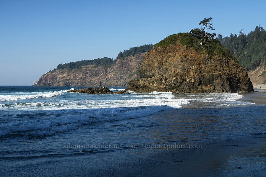 Short Beach sea stack & Cape Meares [Short Beach, Tillamook County, Oregon]