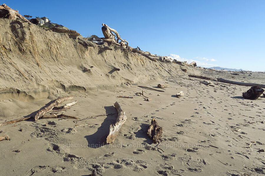 eroded beach [Taft Beach, Lincoln City, Lincoln County, Oregon]