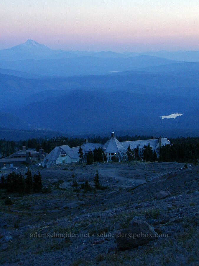 Mount Jefferson, Trillium Lake, & Timberline Lodge [Above Timberline Lodge, Mt. Hood National Forest, Clackamas County, Oregon]