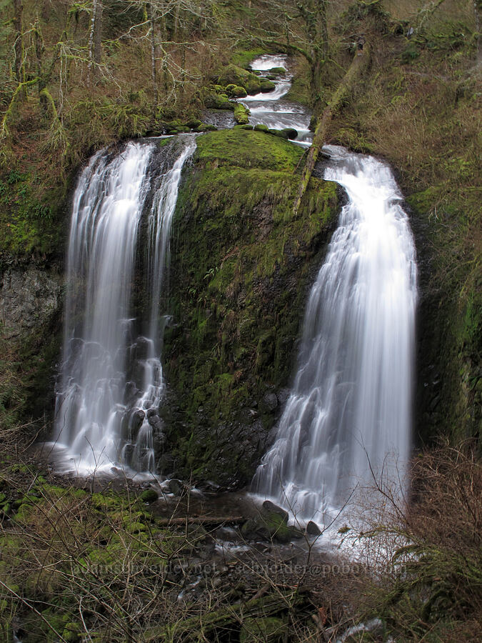 Upper McCord Creek Falls [Elowah Falls Trail, Columbia River Gorge, Multnomah County, Oregon]