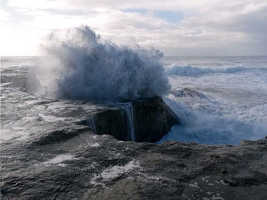 storm waves [Lighthouse Point, Santa Cruz, California]