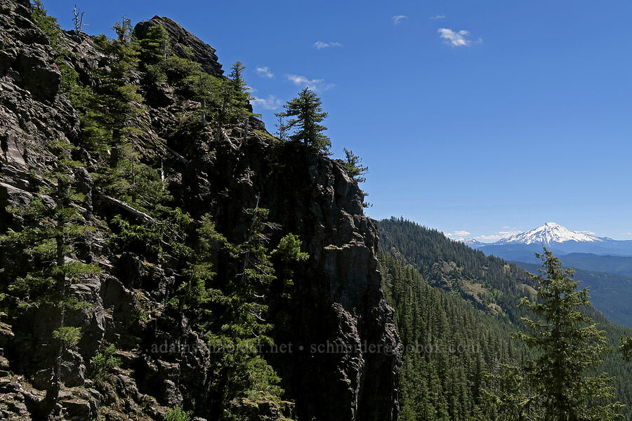 Dog Tooth Rock & Mt. Jefferson [Dog Tooth Rock, Willamette National Forest, Marion County, Oregon]
